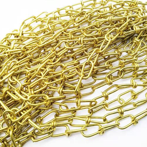 厂家供应多规格铜打结链起重链条锚链铁链不锈钢链条